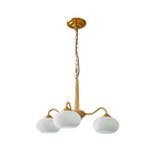 Lustra Suspension Persimmon Laiton et Verre Élégante - Neutralighting