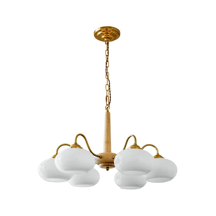Lustra Suspension Persimmon Laiton et Verre Élégante - Neutralighting
