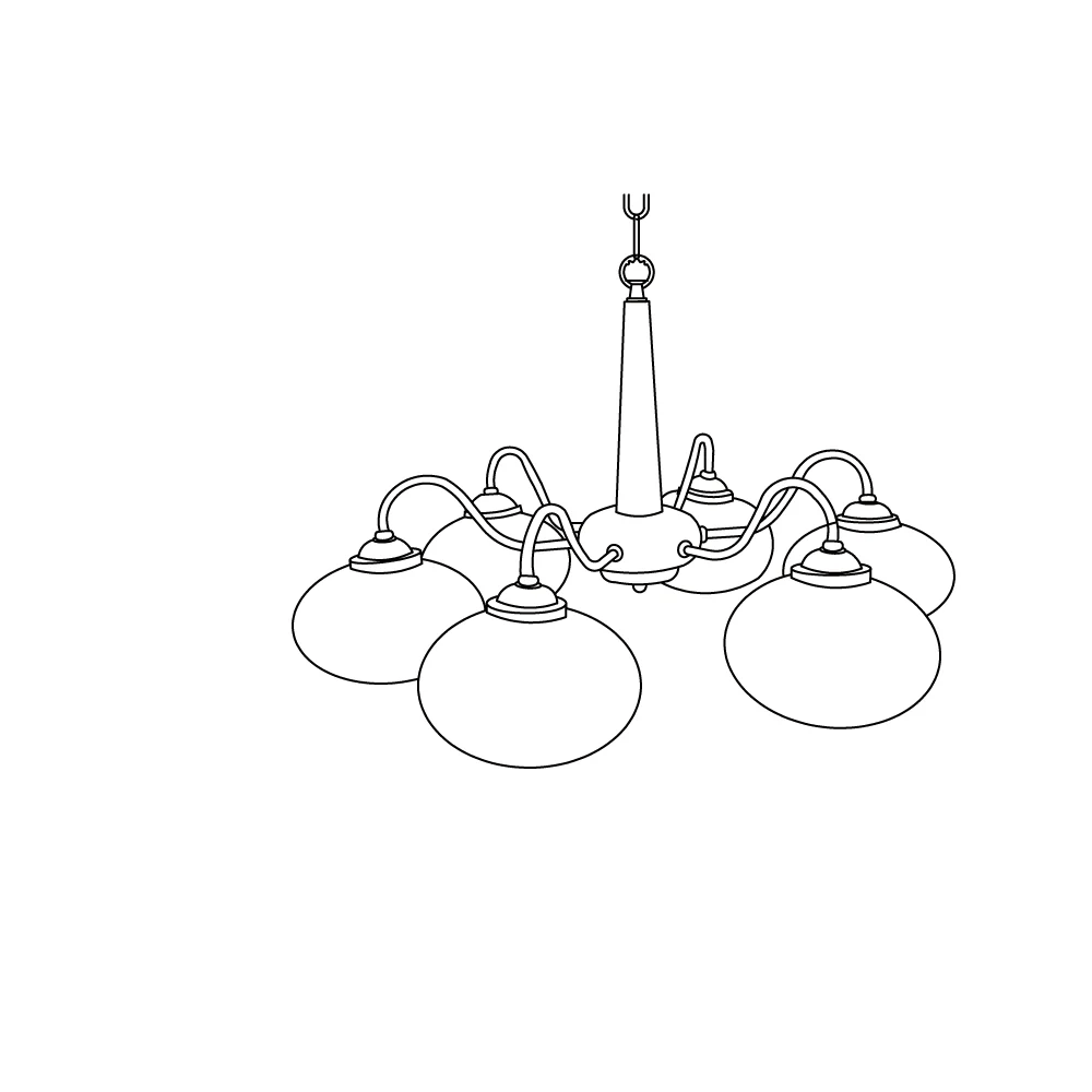 Lustra Suspension Persimmon Laiton et Verre Élégante - Neutralighting
