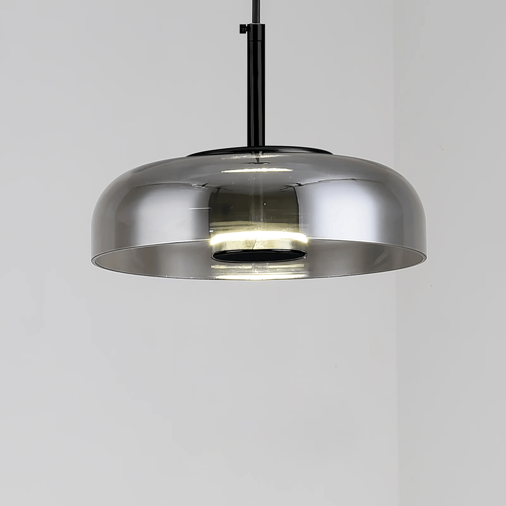 Lustra Suspension en Verre Transparent Élégante - Neutralighting