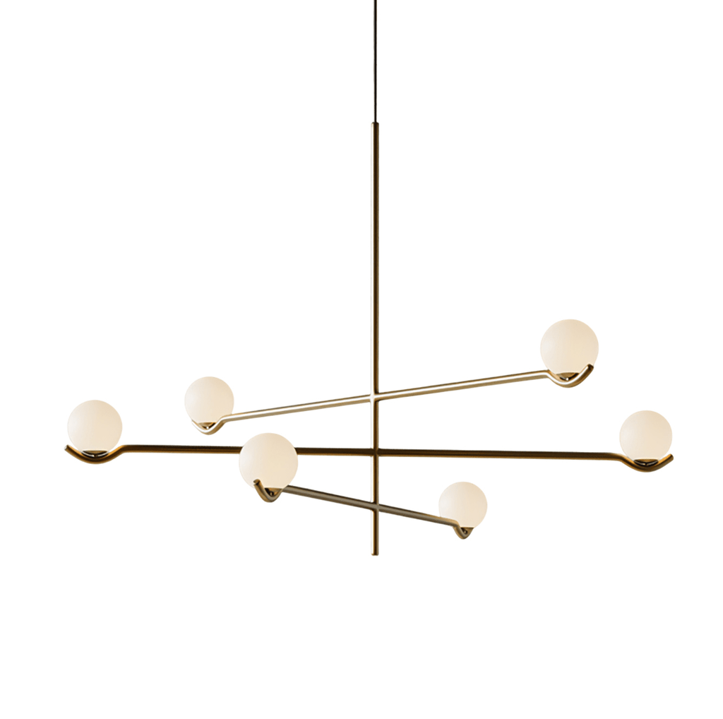 Noir Suspension Minimaliste en Verre - Neutralighting