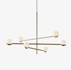 Noir Suspension Minimaliste en Verre - Neutralighting