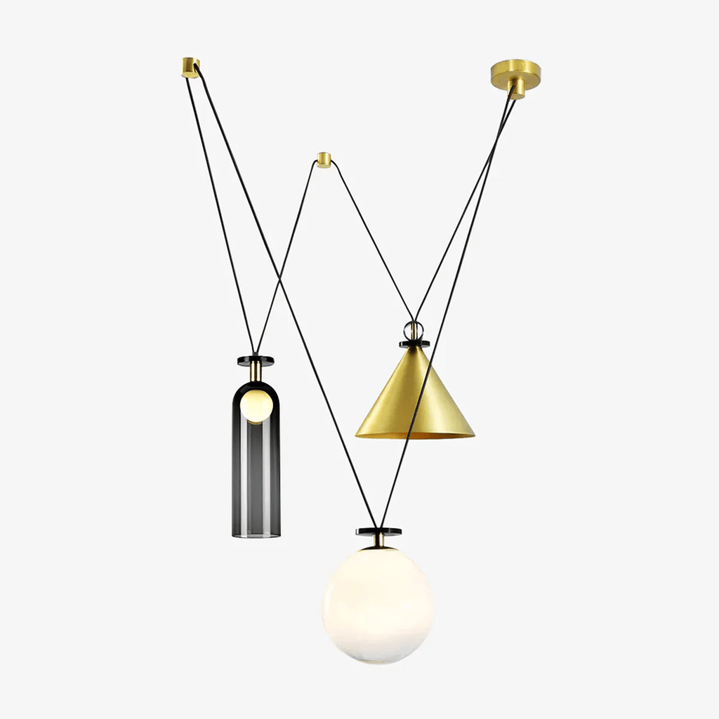 Lustra Chandelier en Forme Géométrique Art - Neutralighting