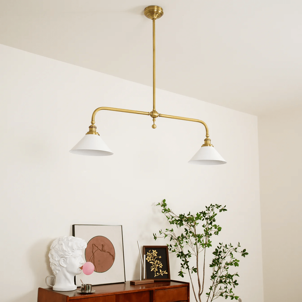Duet Suspension Classique en Céramique - Neutralighting