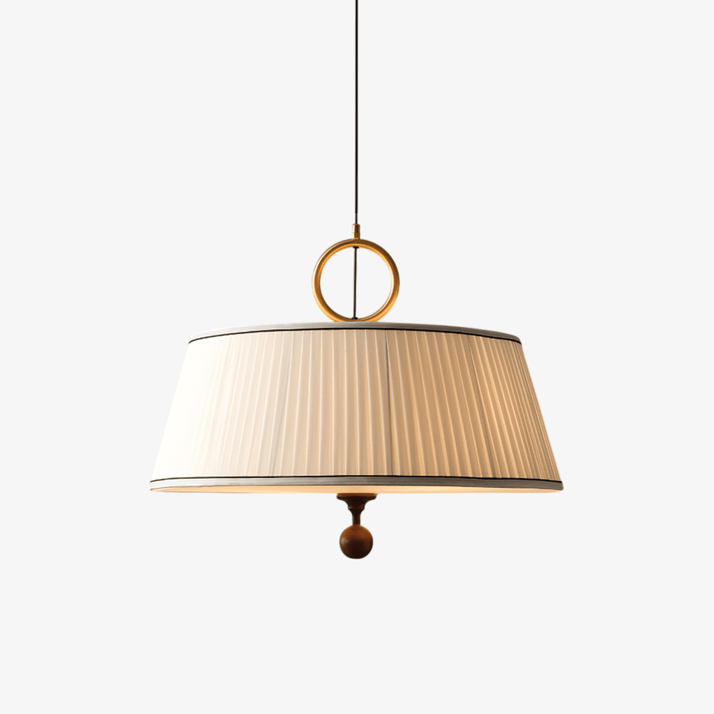 Zavaran Lampe Pendante en Bois Naturel et Tissu - Neutralighting