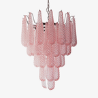 Aurora Chandelier en Verre Rose Luxe - Neutralighting