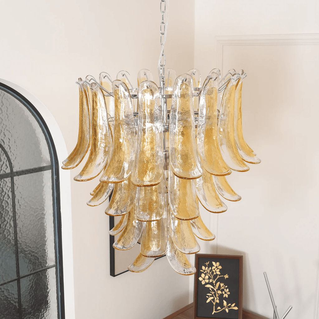 Aurora Chandelier en Verre Ambre - Neutralighting