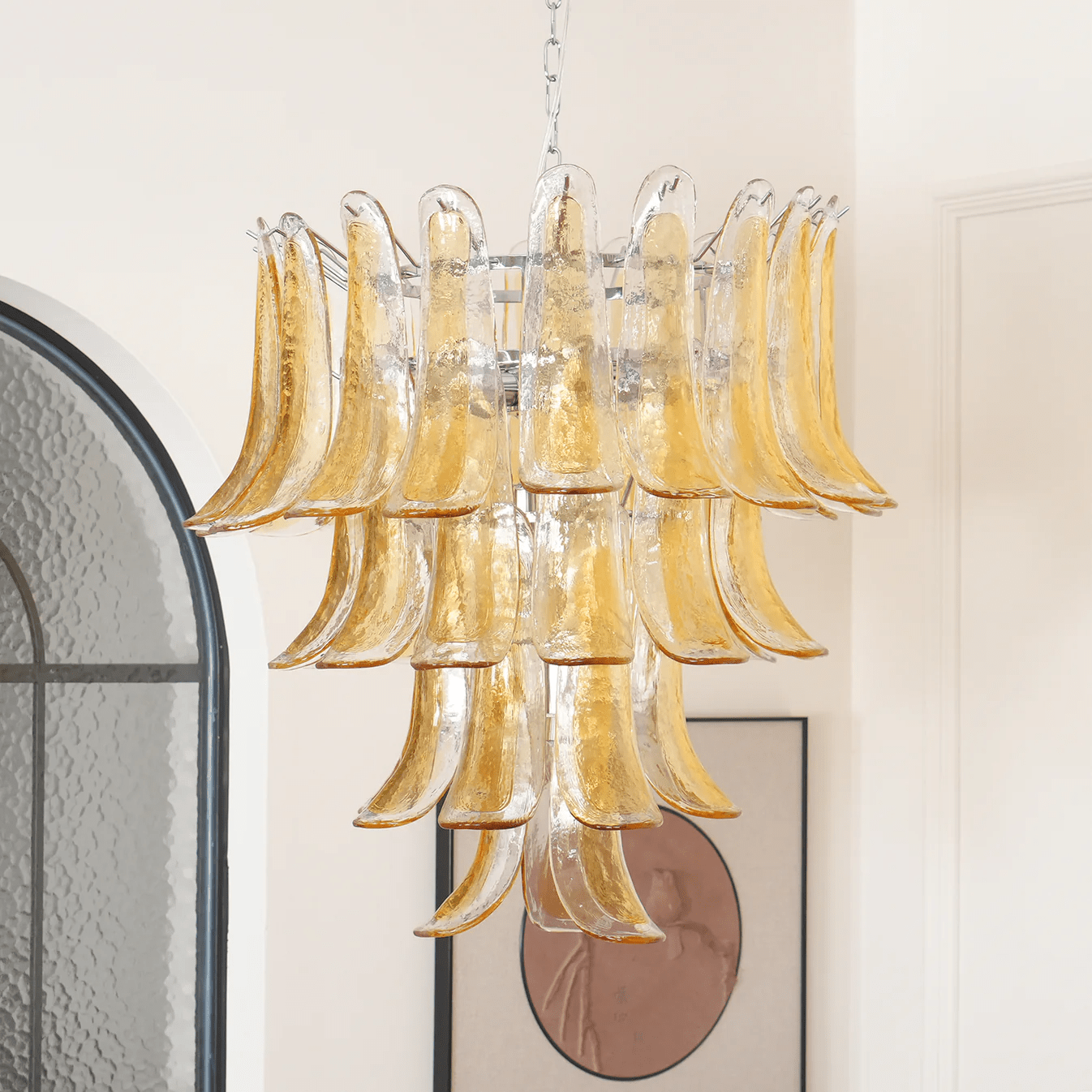 Aurora Chandelier en Verre Ambre - Neutralighting