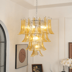 Aurora Chandelier en Verre Ambre - Neutralighting