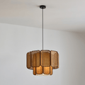 Cane Lampe Suspendue Vintage en Tissu - Neutralighting