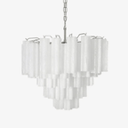 Aurora Chandelier en Verre Givré - Neutralighting