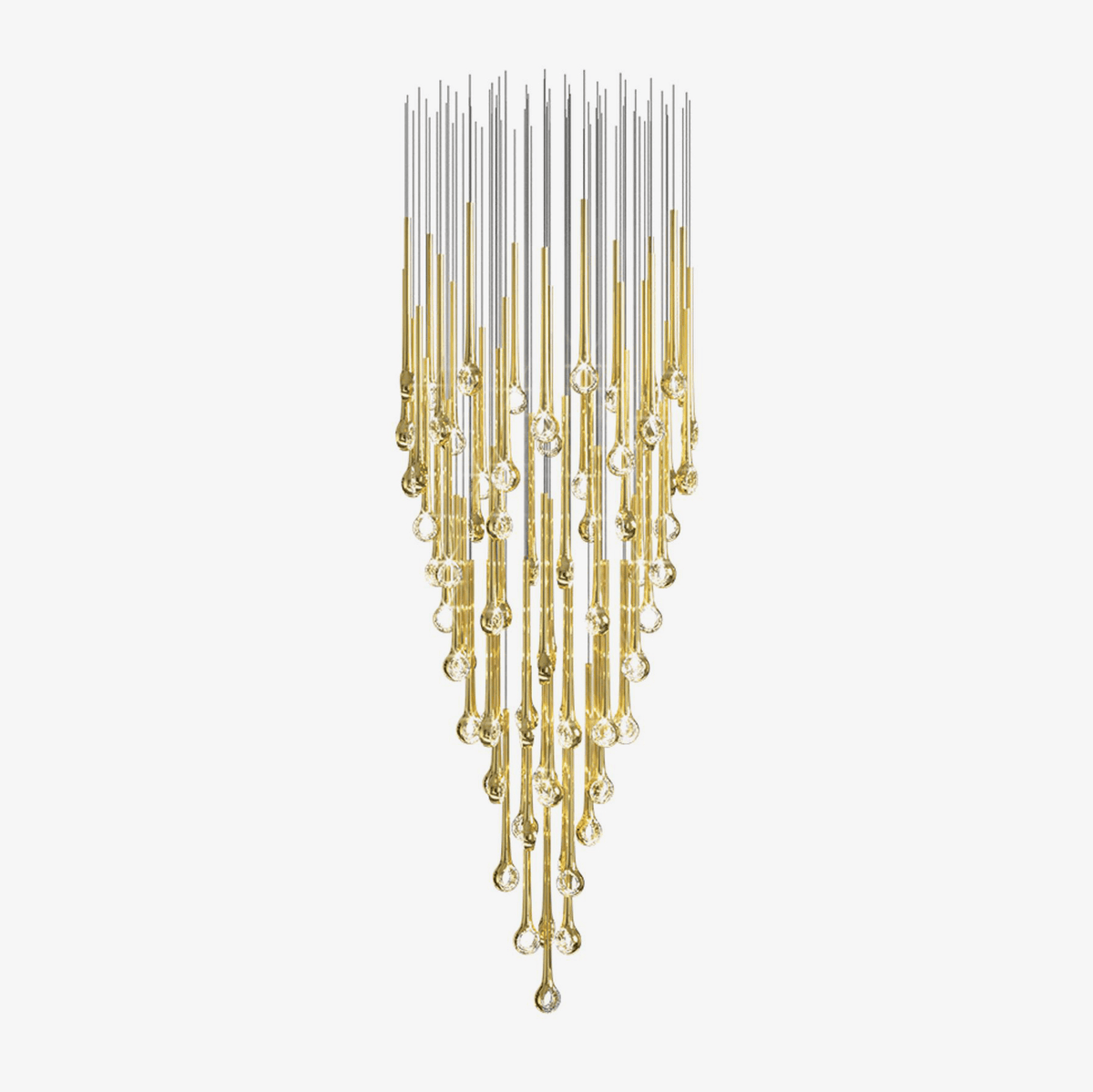 Cicarir Lustre en Verre Dégradé Doré - Neutralighting