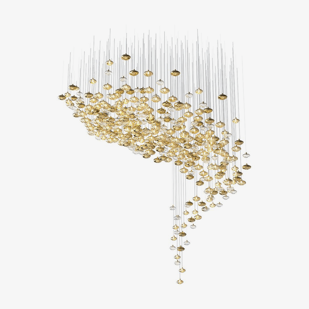 Elmarel Chandelier Cristal Flottant Escalier - Neutralighting