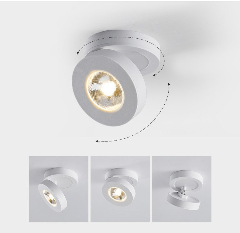 Lustra Downlight LED Rond Rotatif Ajustable - Neutralighting