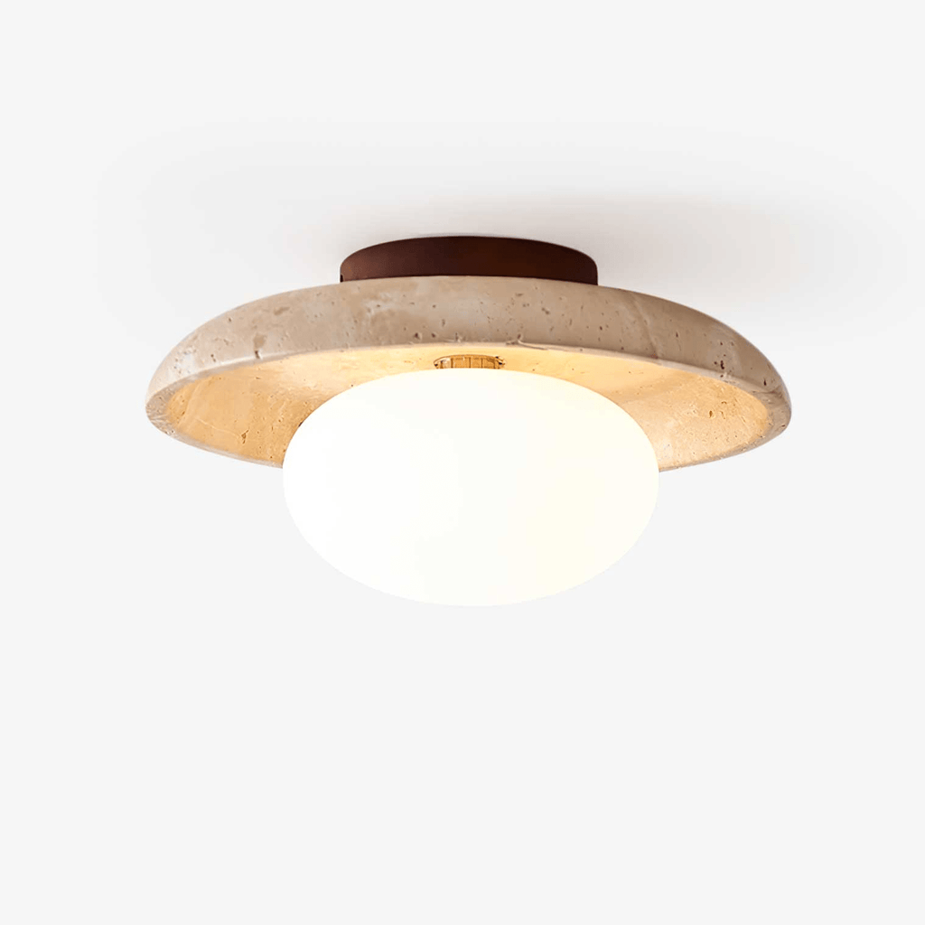 Cataliel Lampe Plafonnier Minimaliste en Travertin - Neutralighting