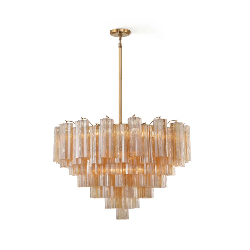 Aurora Chandelier Virella Tube en Verre de Murano Luxe - Neutralighting