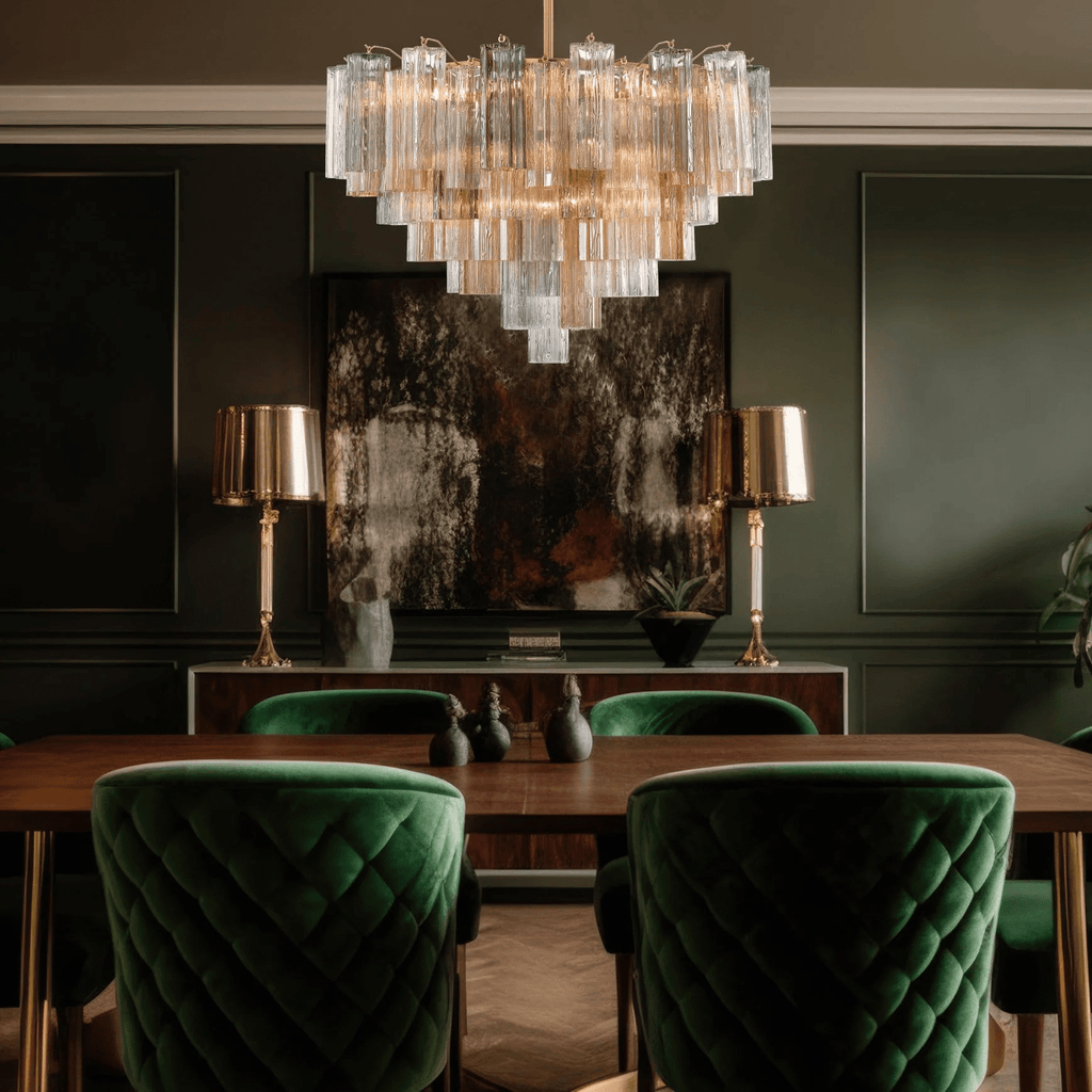 Aurora Chandelier Virella Tube en Verre de Murano Luxe - Neutralighting