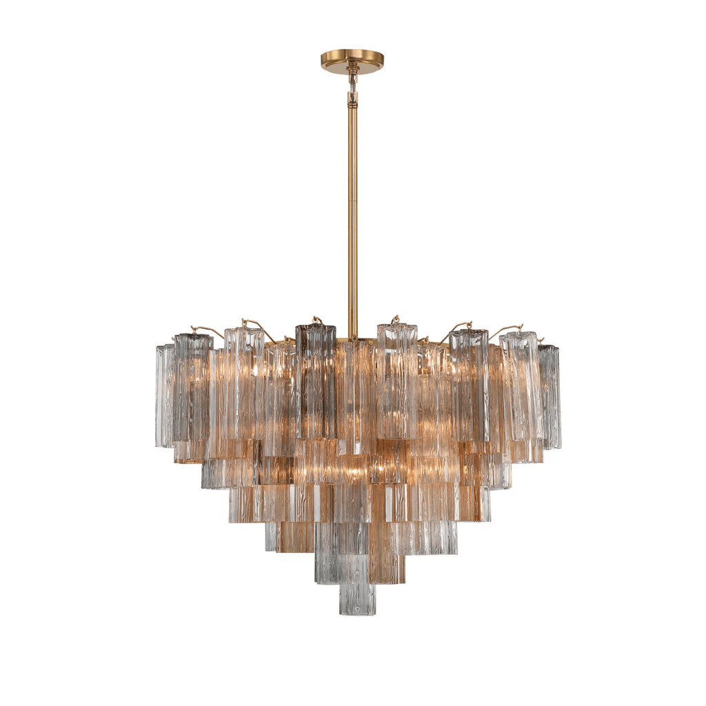Aurora Chandelier Virella Tube en Verre de Murano Luxe - Neutralighting