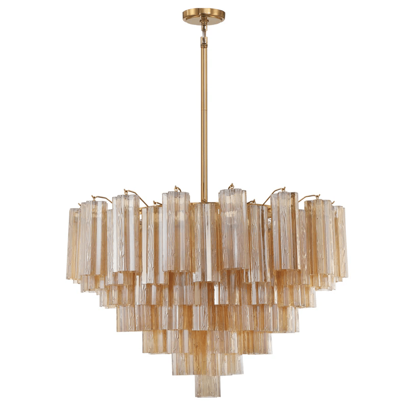 Aurora Chandelier Virella Tube en Verre de Murano Luxe - Neutralighting
