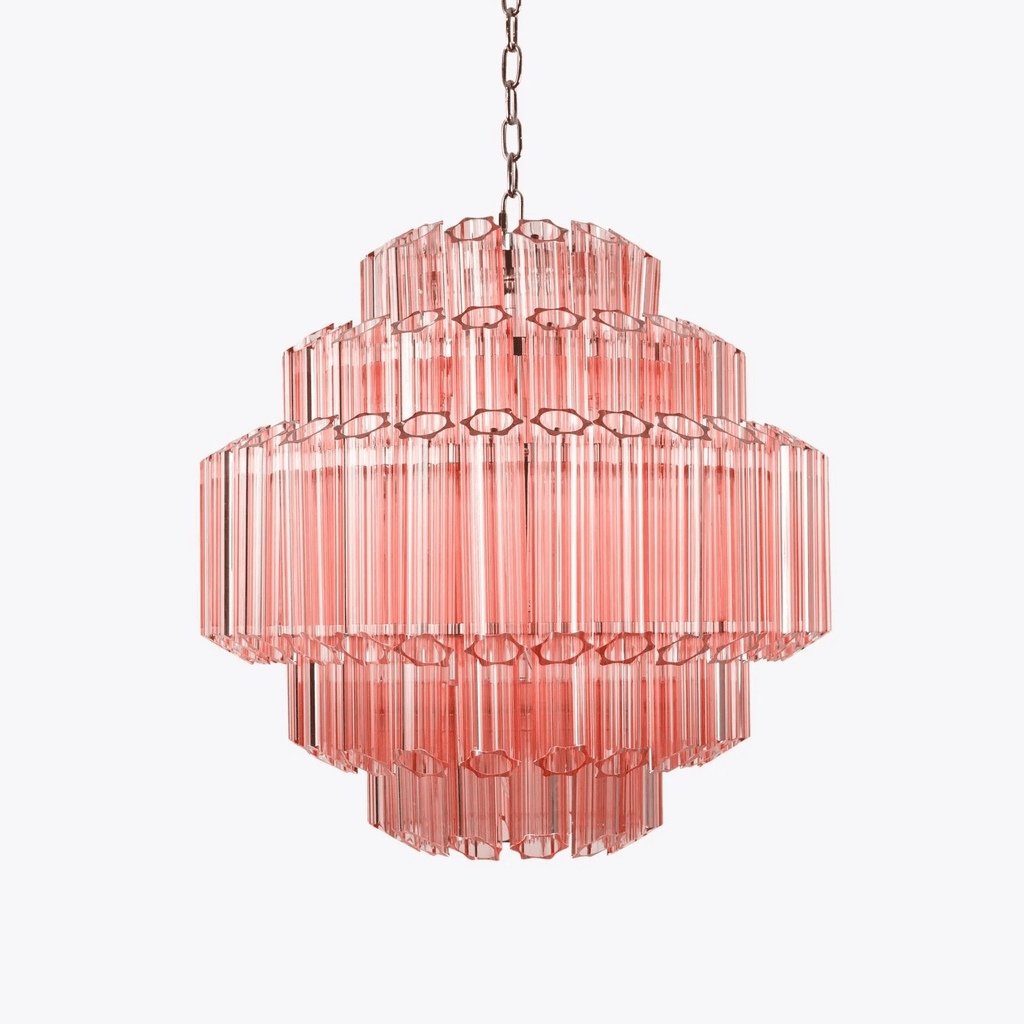 Aurora Lustre Rose Verre Tube Superposé Diamant - Neutralighting