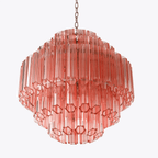 Aurora Lustre Rose Verre Tube Superposé Diamant - Neutralighting