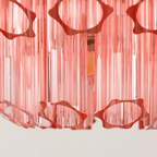 Aurora Lustre Rose Verre Tube Superposé Diamant - Neutralighting