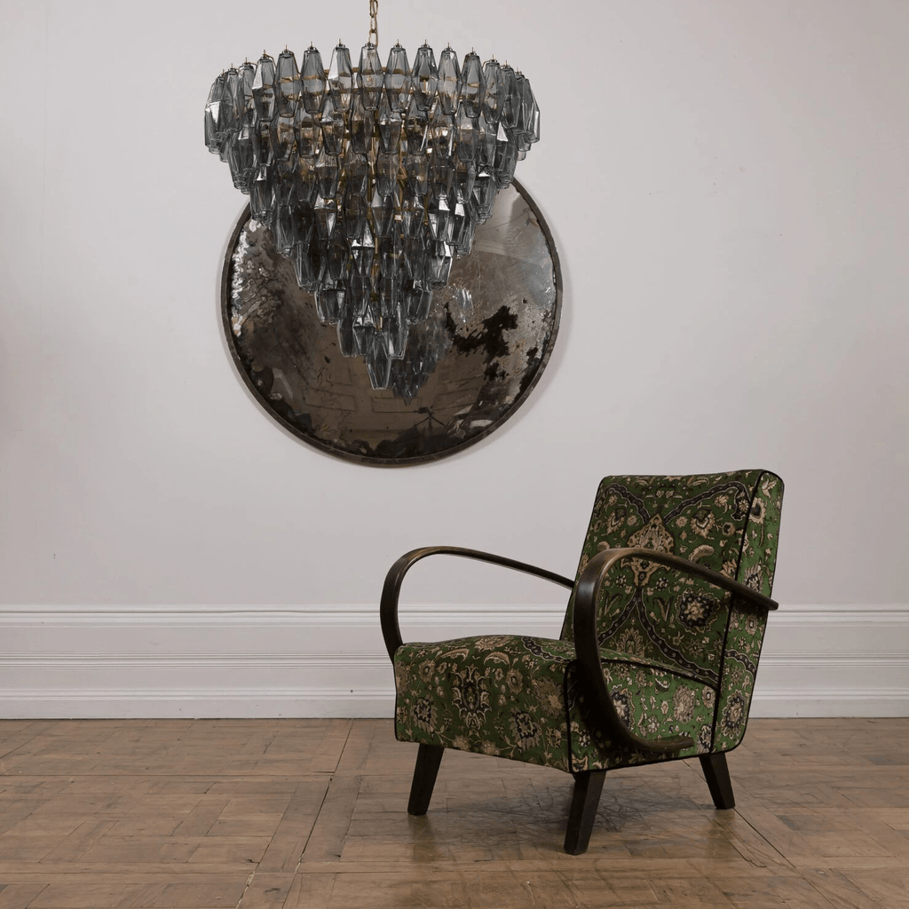 Aurora Lustre Rose Facetté Verre Superposé Vintage - Neutralighting
