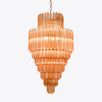 Aurora Lustre Ambre Diamant Verre Superposé Rétro - Neutralighting