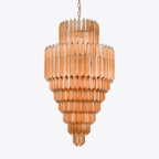 Aurora Lustre Ambre Diamant Verre Superposé Rétro - Neutralighting