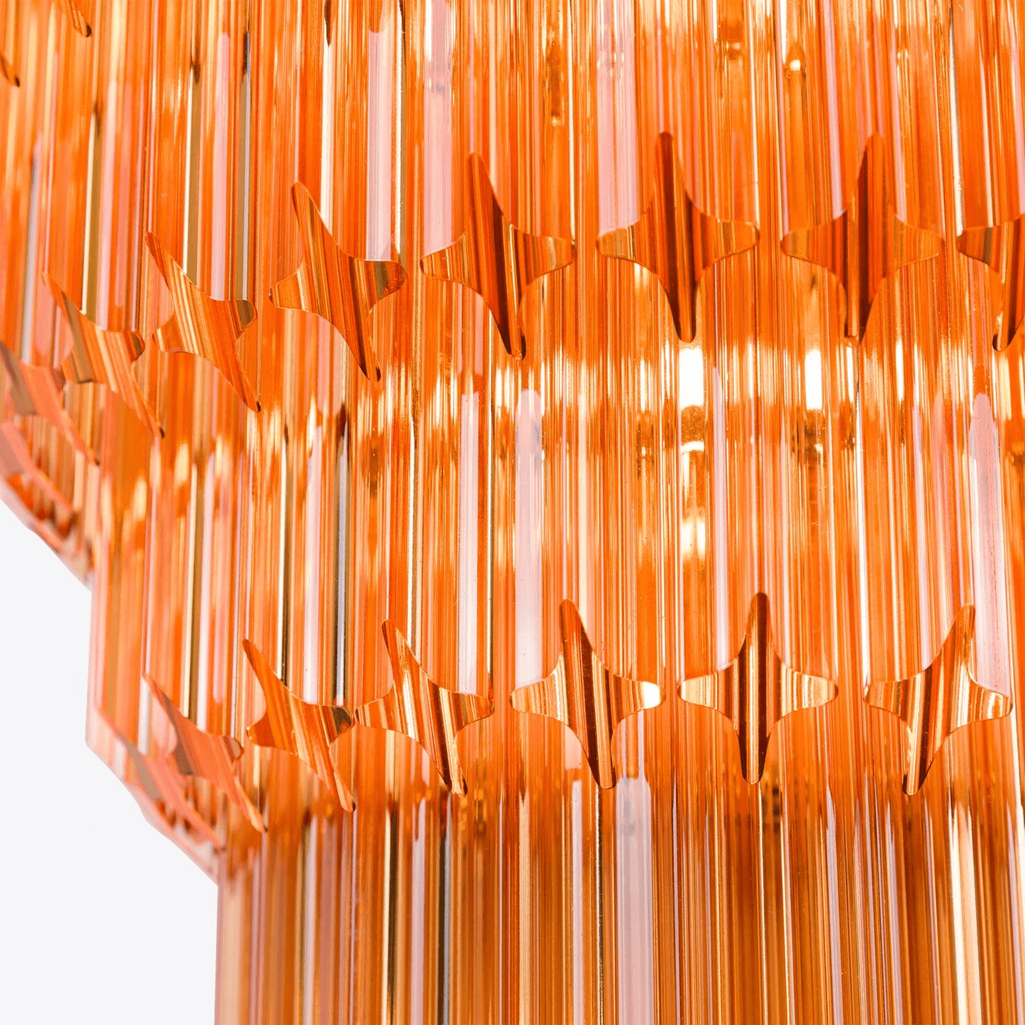 Aurora Lustre Ambre Diamant Verre Superposé Rétro - Neutralighting