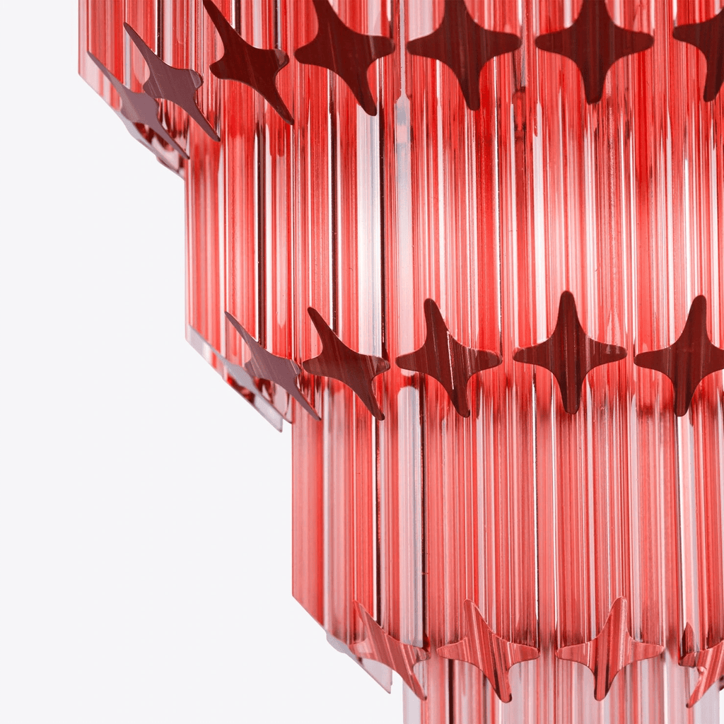 Aurora Lustre Ambre Diamant Verre Superposé Rétro - Neutralighting