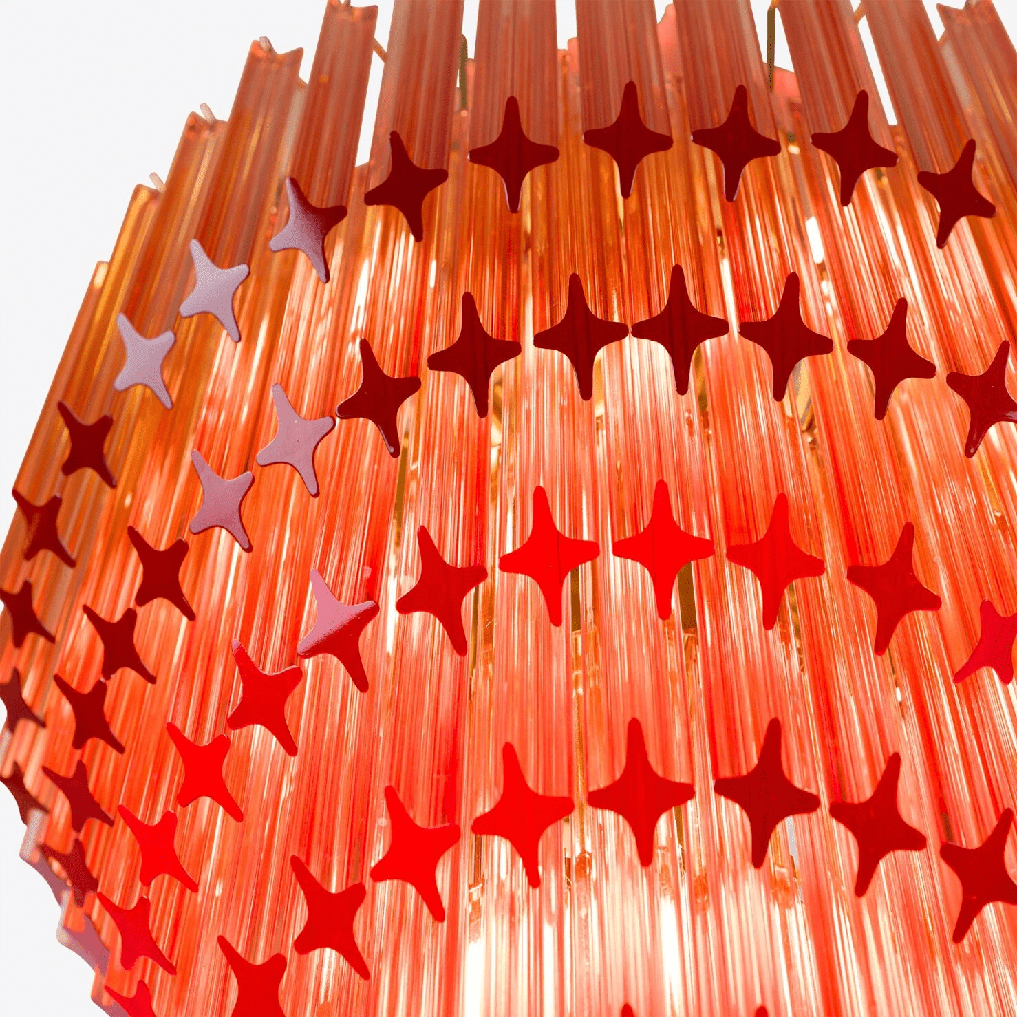 Aurora Lustre Ambre Diamant Verre Superposé Rétro - Neutralighting