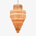 Aurora Lustre Ambre Diamant Verre Superposé Rétro - Neutralighting