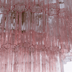 Aurora Lustre Cinq Étage Cannelé Verre Grande Mid Siècle - Neutralighting