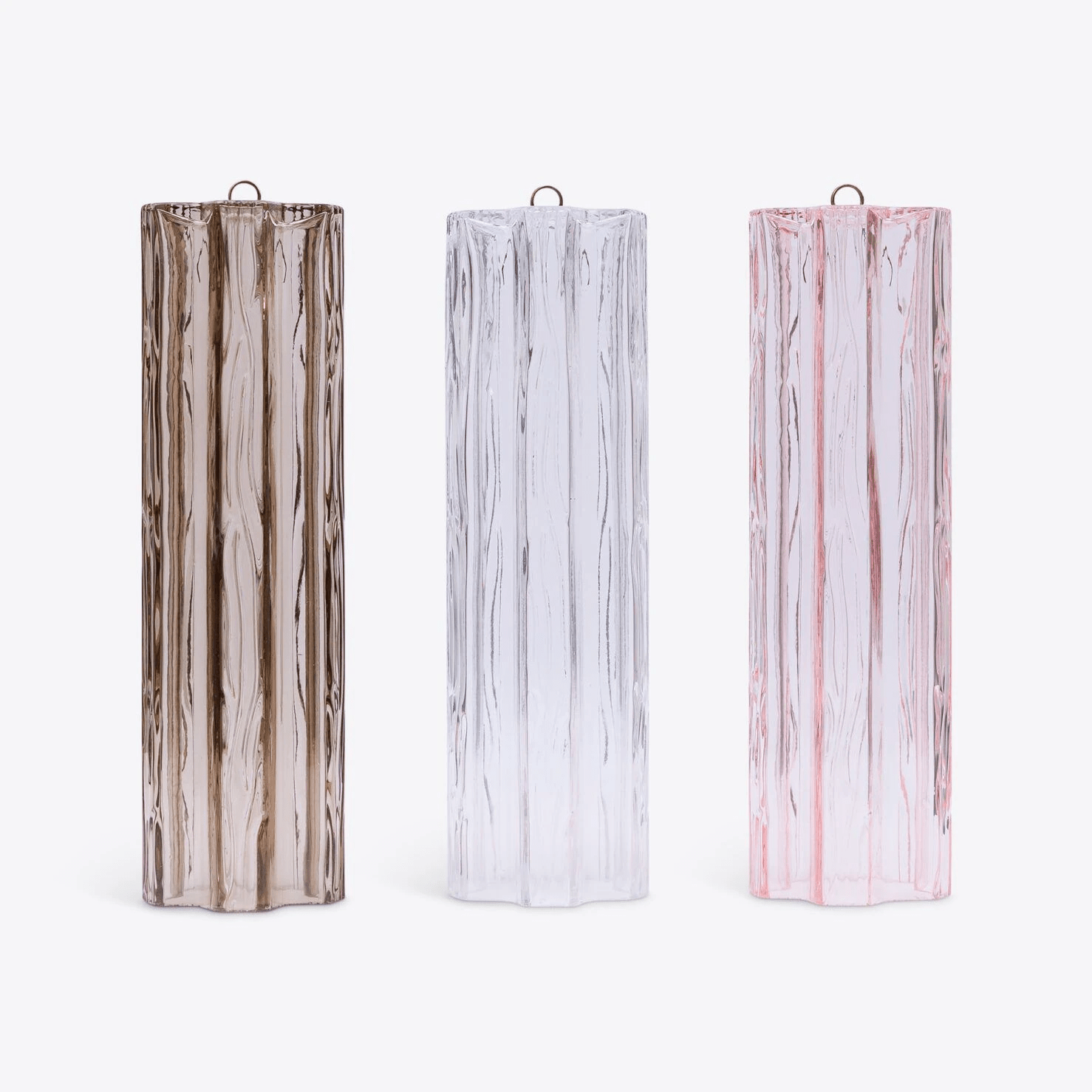 Aurora Lustre Cinq Étage Cannelé Verre Grande Mid Siècle - Neutralighting