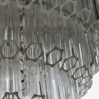 Aurora Lustre Transparent Verre Tube Superposé Grande Vintage - Neutralighting