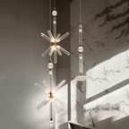 Solara Lampe à suspension en cristal cylindrique Cipher contemporaine - Neutralighting