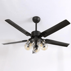 Zazoren Plafonnier Verre Noir Vintage - Neutralighting