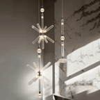 Solara Lampe à suspension en cristal cylindrique Cipher contemporaine - Neutralighting