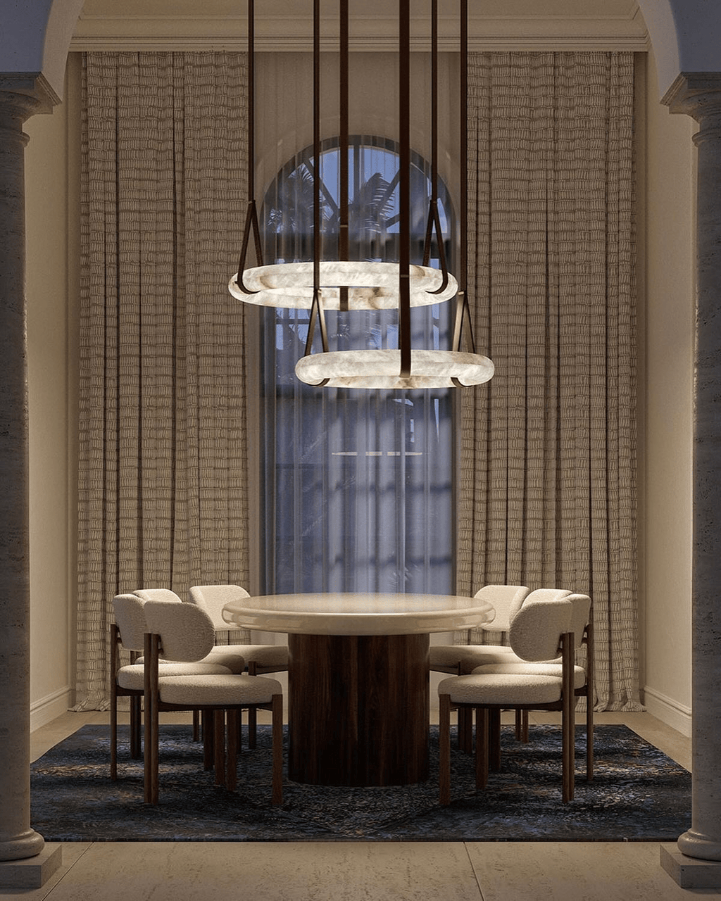 Luste Chandeliers Modernes en Albâtre - Neutralighting