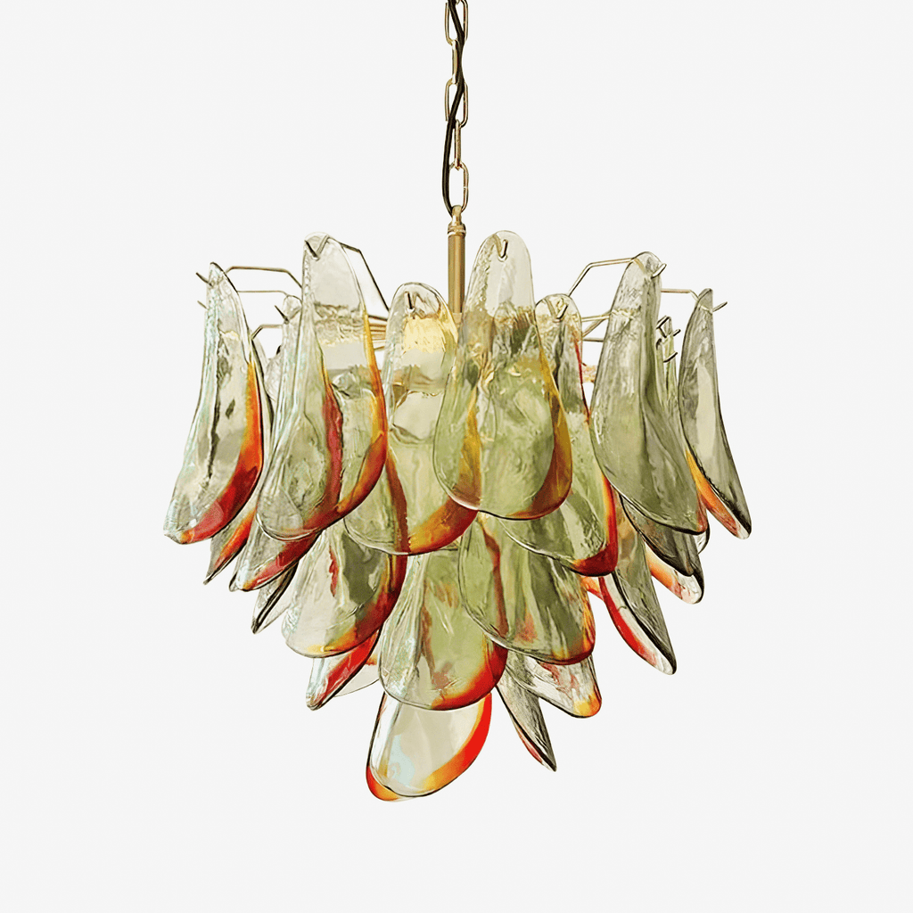 Aurora Lustre en Verre Murano Pétale Élégant - Neutralighting