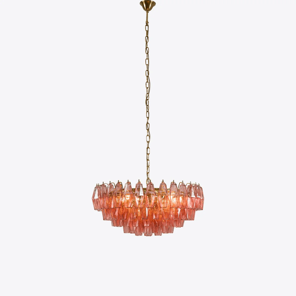 Aurora Lustre Rose Polygone Verre Étagé Moderne Artistique - Neutralighting