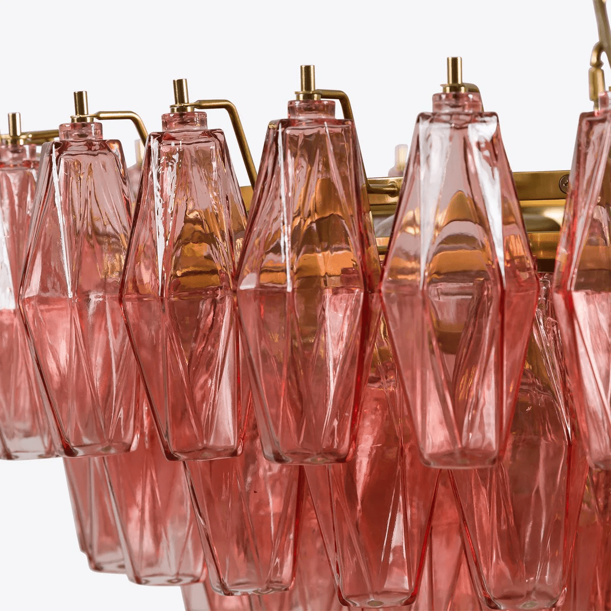 Aurora Lustre Rose Polygone Verre Étagé Moderne Artistique - Neutralighting