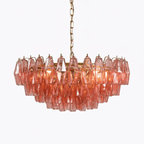 Aurora Lustre Rose Polygone Verre Étagé Moderne Artistique - Neutralighting