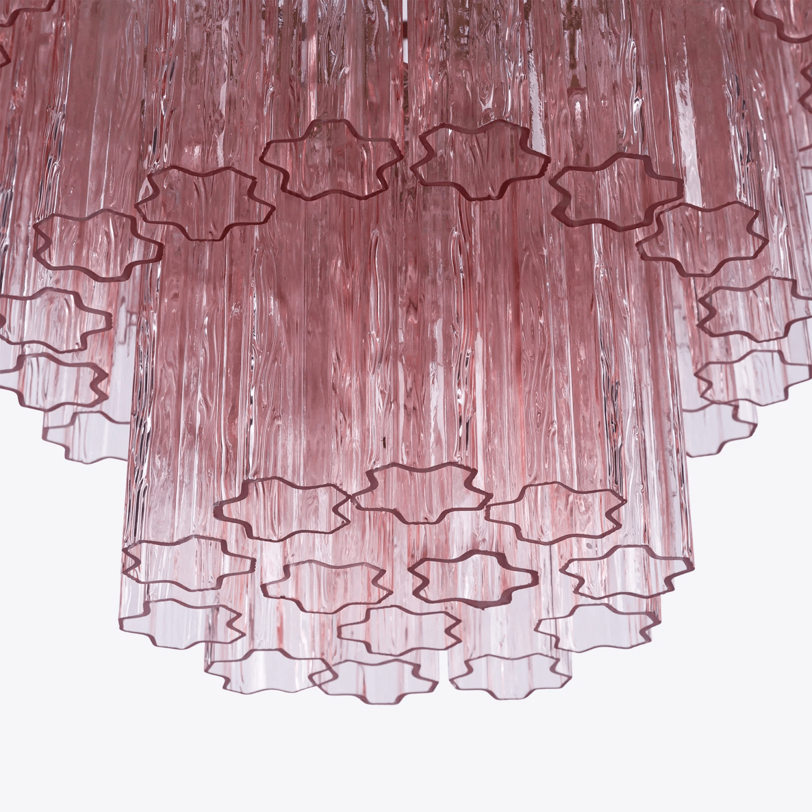 Aurora Lustre Rose Prisme Verre Superposé Élégant - Neutralighting