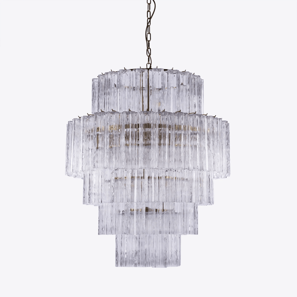 Aurora Lustre Rose Prisme Verre Superposé Élégant - Neutralighting