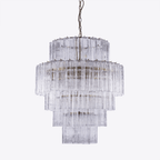 Aurora Lustre Rose Prisme Verre Superposé Élégant - Neutralighting