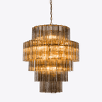 Aurora Lustre Rose Prisme Verre Superposé Élégant - Neutralighting