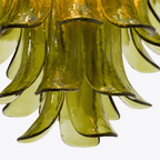 Aurora Lustre Vert Pétale Verre Superposé Naturel - Neutralighting