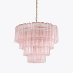 Aurora Lustre Quatre Étage Cannelé Verre - Neutralighting